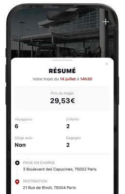 Quick reservation interface